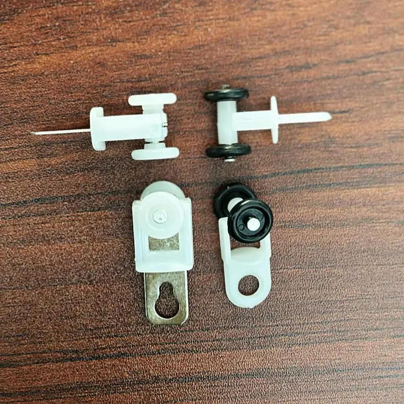 Description Picture 2 of item60pcs Curtain Pulley Window Hardware Track Accessories Plastic Roller Old-fashioned Rail Hook Ring Bathroom Accessories