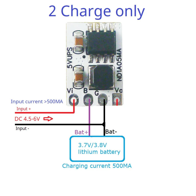 Description Picture 4 of itemUPS Module 5V 1A 3.7V 4.2V Li-Ion Battery Charge Discharge Board for Arduino UNO MEGA2560 ESP32 Uninterrupted Power Supply