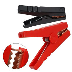 100A Electrical Crocodile Alligators Clips Car Battery Chargers Insulated Clips Clamps Connector Plug Power