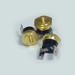 5PCS/Lot KSD301 Temperature Switch Thermostat Sensor M4 Hexagon-copper-head 10A/250V Normally-Close 45-150 ℃