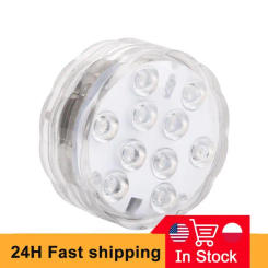 10Led Swimming Pool Light Remote Control RGB Dive Fish Light LED Underwater Lamp Portable Battery Operated For Vase Aquarium