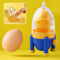 Home Egg Scrambler Hand Eggs Shaker Mixer Food Grade Silicone Egg Spinner Manual Tool In Shell Egg Spinner For Hard Boiled Eggs