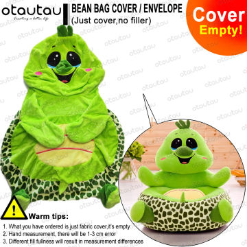 Baby Kids Cute Cartoon Bean Bag Sofa Chair Slipcover No Filler Boy Girl Children fluffy Lazy Sofa Floor Seat Plush Toys Couch