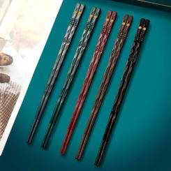 5 Pairs Chinese Japanese Chopsticks Sushi Sticks Chopsticks Reusable Alloy Chop Sticks Home Kitchen Tableware Tool Accessories