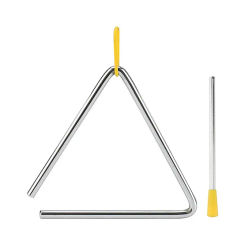 Triangle Instrument Handcrafted Metal Triangles Beaters Music Enlightenment Tool With Firing Pin For Dinner Bell Classroom Music