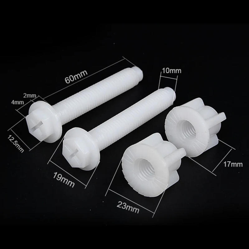 Description Picture 4 of item2pc Toilet Seat Hinge Bolts Replacement Screws Fixing Fitting Kit Repair Tools Toilet Seat Plastic Fastener Repair Accessories