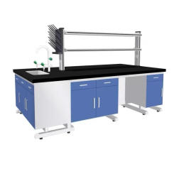 Lab table with reagent shelf drawer physical chemistry medical science lab furniture