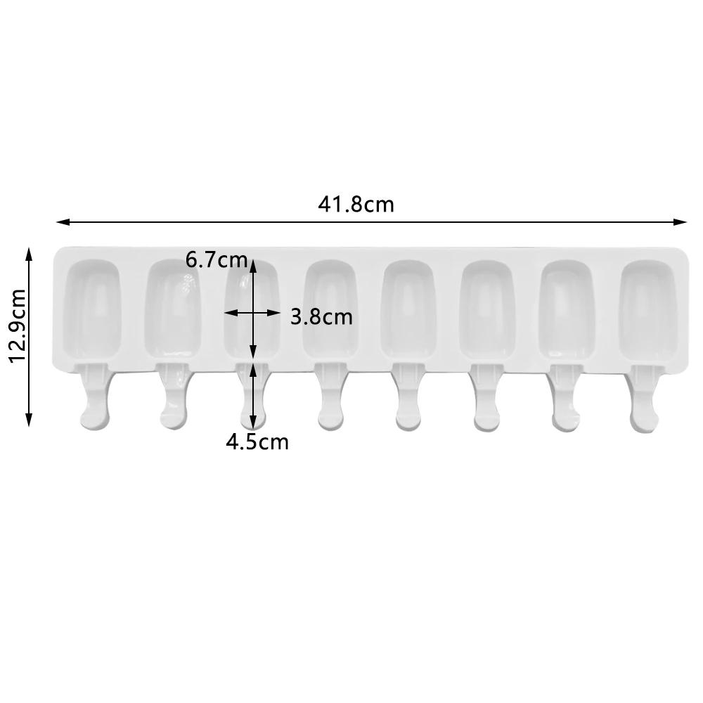 Description Picture 4 of item4/8 Hole Ice Cream Silicone Mold DIY Popsicle Molds Homemade Dessert Freezer Fruit Juice Ice Pop Cube Maker Mould Ice Tray
