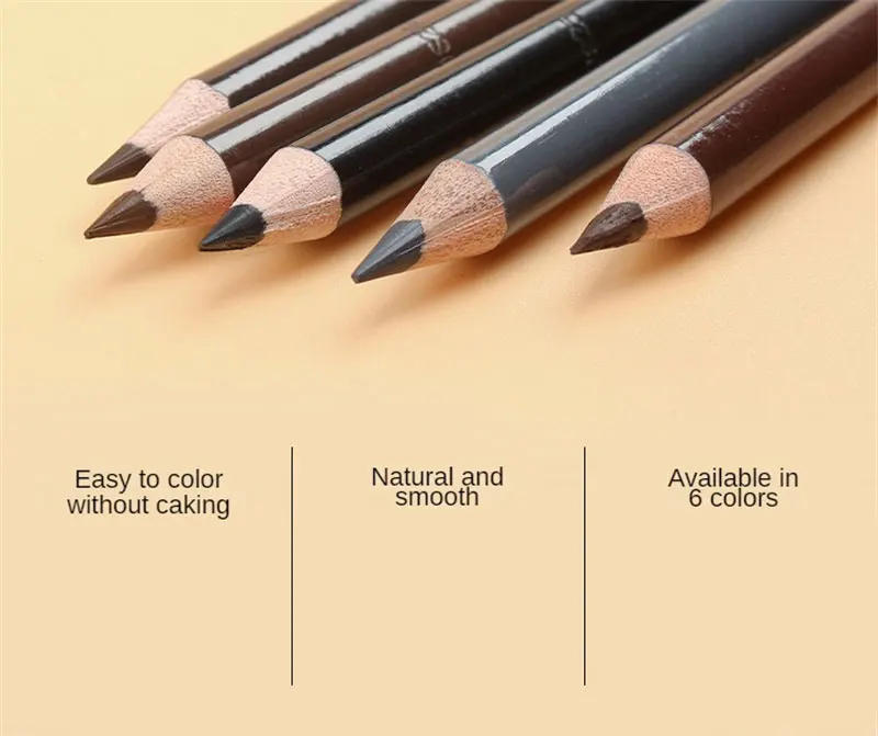 Description Picture 4 of itemNot Easy To Smudge Anti-smudge Eyebrow Pencil Smooth Natural Eyebrow Pencil Does Not Take Off Makeup Waterproof Eyebrow Pencil