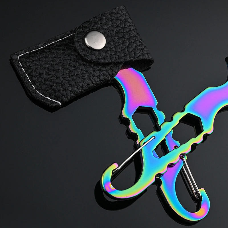 Description Picture 6 of itemStainless Steel Mini Axe-shaped Knife Multifunctional Pocket Knife Portable Camping Tools Unpacking Knives Keychain Pendant