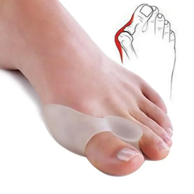 Description Picture 5 of itemSilicone Gel Thumb Corrector Bunion Foot Toe Hallux Valgus Protector Separator Finger Straightener Adjuster Foot Care Tool 2PCS