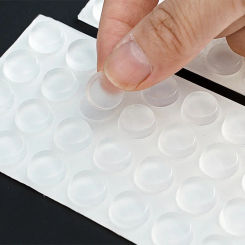 100pcs Silicone Anti-collision Particles Self Adhesive Door Stopper Rubber Damper Buffer Cabinet Bumpers Silicone Furniture Pads