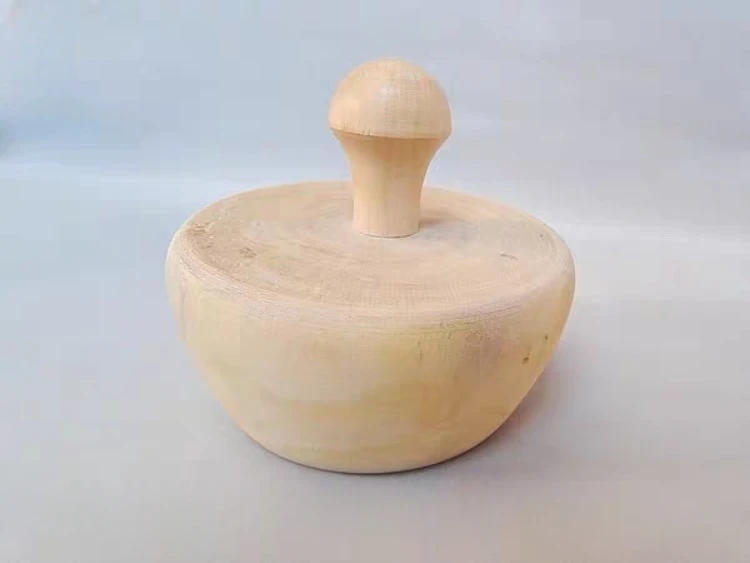 Description Picture 3 of itemPottery Purple Clay Teapot Round Mouth Egg-shaped Tool with Handle Wood Egg DIY Making Ceramic Teapot Round Mouth Auxiliary Tool