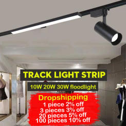 Led Track Light Spot LED 10W 20W 30W Wall Lamp Floodlight COB Rails Spot Track lighting Fixture Clothing Shop Living Room Home