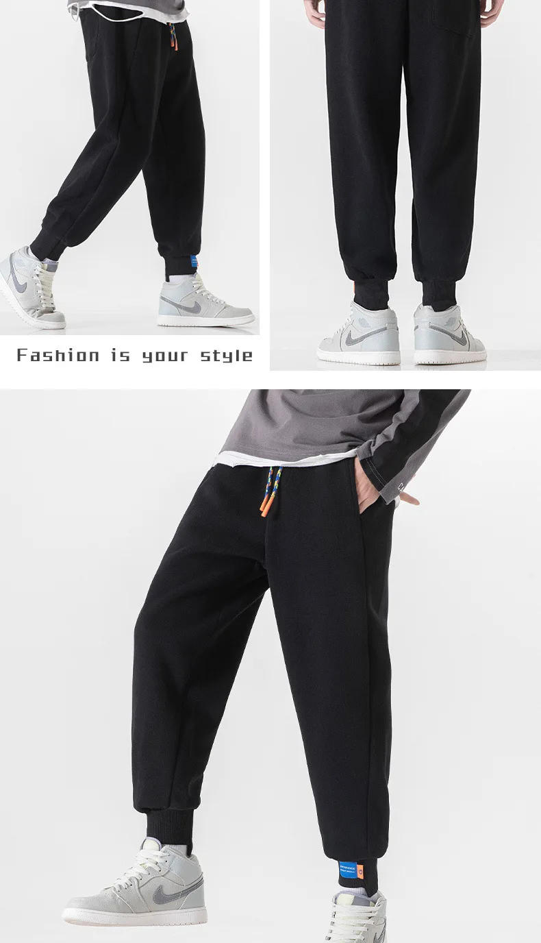 Description Picture 5 of itemCasual pants Loose cotton leggings Versatile sportswear cargo pants men sweatpants joggers men baggy
