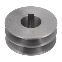 Practical New V-Belt Pulley 1 Pc Double-groove Power Tool Accessory Dia 50mm-100 Double Slot Pulley Timing Belt