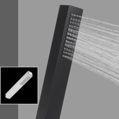1PC New Hand Held Shower Head Square Single Function High Pressure Faucet Showerhead Bathroom Water-saving Sprayer