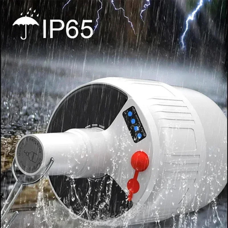 Description Picture 6 of itemOutdoor Solar Camping Light Bulb Portable Emergency Lamp Tent LED Hook Up Hanging Camping Search Lights Lantern Hiking 2/1PCS