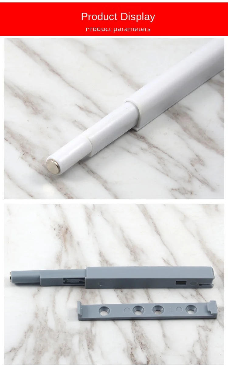 Description Picture 6 of itemAdjustable Steady Stops Buffer Equipment Plastic Furniture Double Magnetic Closer Push To Open Door Rebounder Cabinet Hardware