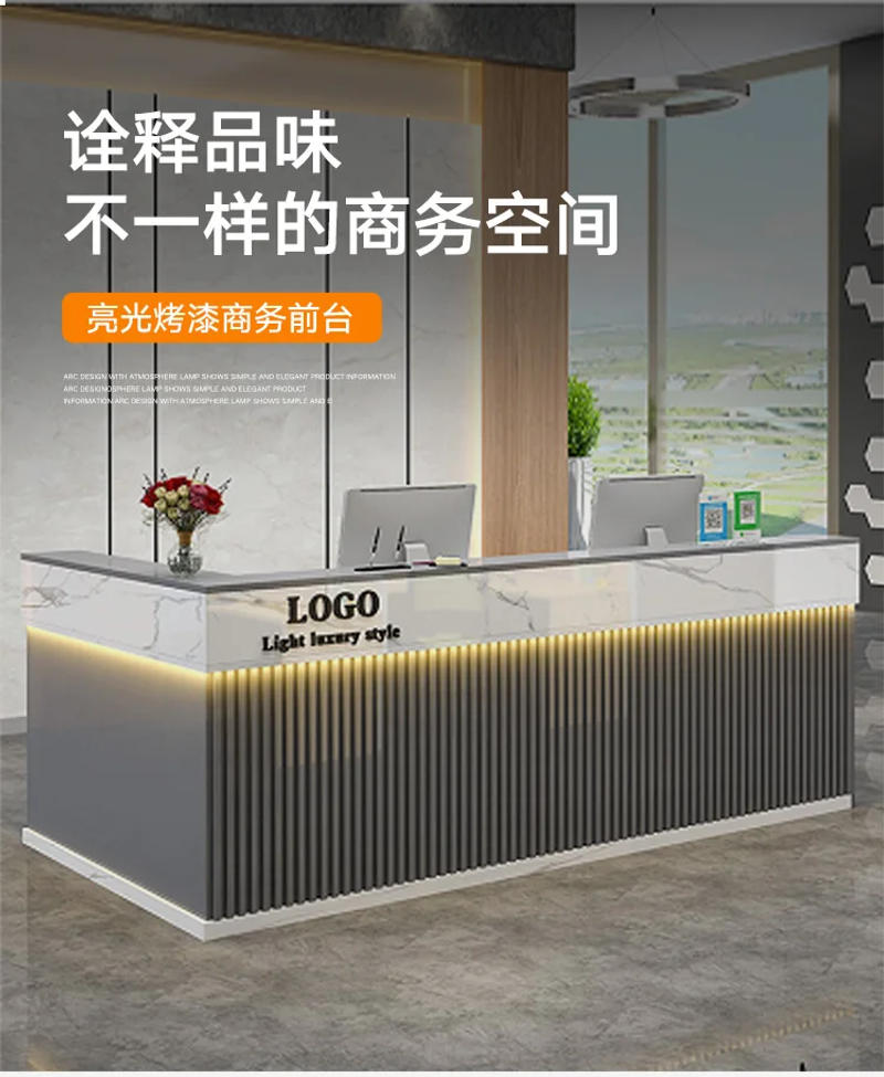 Description Picture 2 of itemRegister Bar Cashier Counter Shop Hair Salon Checkout Pulpitos Small Desk Office Front Podium Stand Bureau Office Desk Furniture