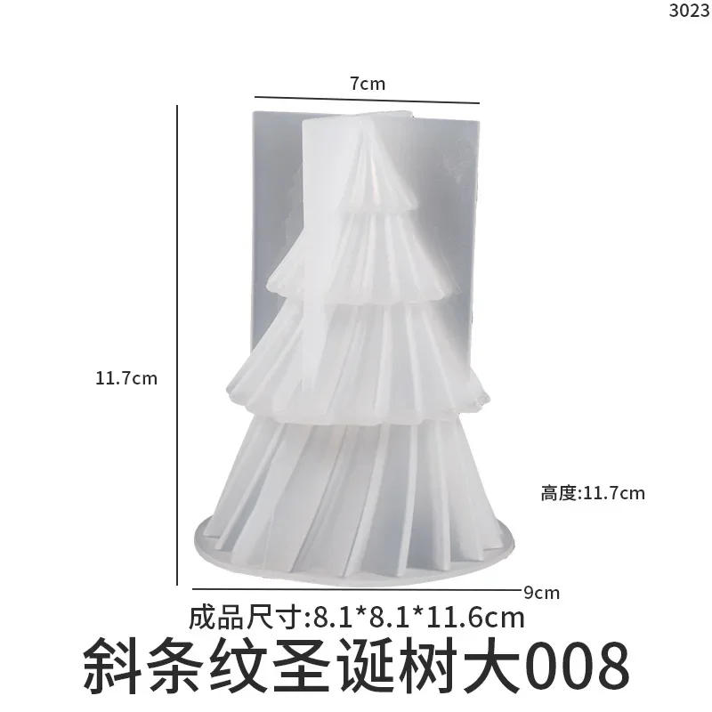 Description Picture 3 of itemChristmas Tree Scented Candles Silicone Mold DIY Aromath Candle Soap Making Tools Resin Molds Christmas Candle Scented Decor