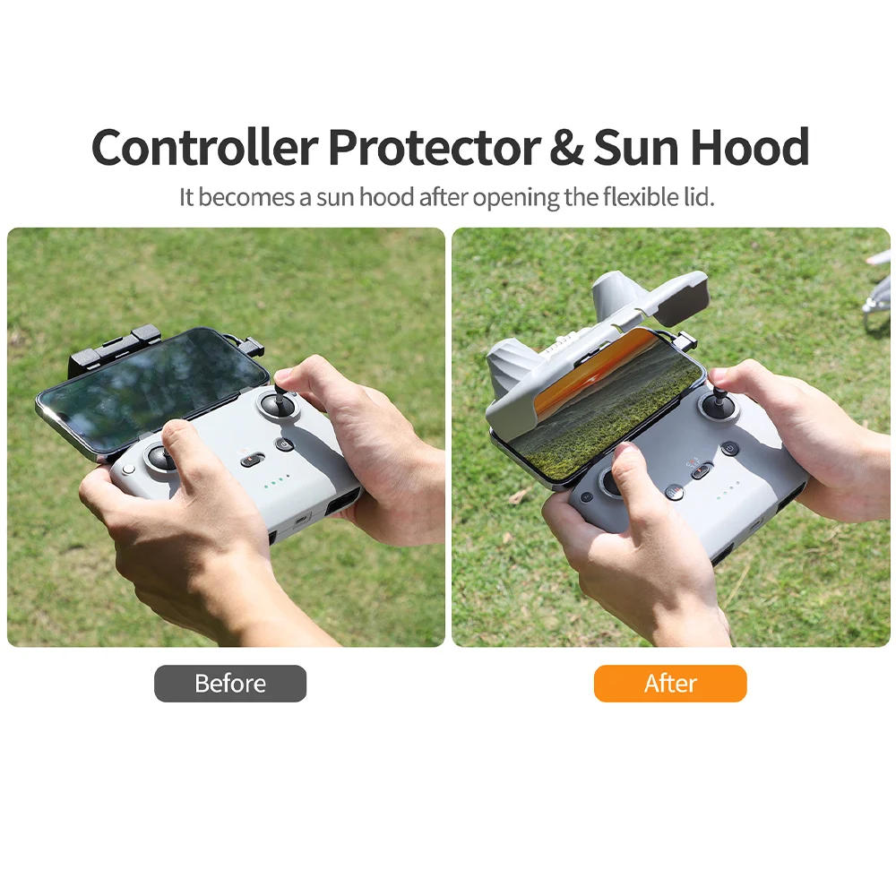 Description Picture 6 of itemSunnylife Remote Control Sunshade Protective Cover Sun Hood For DJI RC N1/RC N2/RC N3/RC N1C Mini 4 Pro/Air 3/Air 3S/Mini 4K/Neo