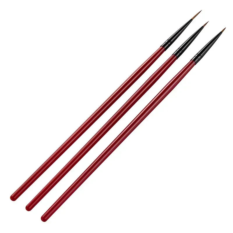 Description Picture 4 of item3Pcs/Set Nail Art Liner Painted Brush 3D Ultra-Thin French Stripe Nail Art Liner Brushes 5/7/11mm DIY UV Gel Tips Manicure Tool