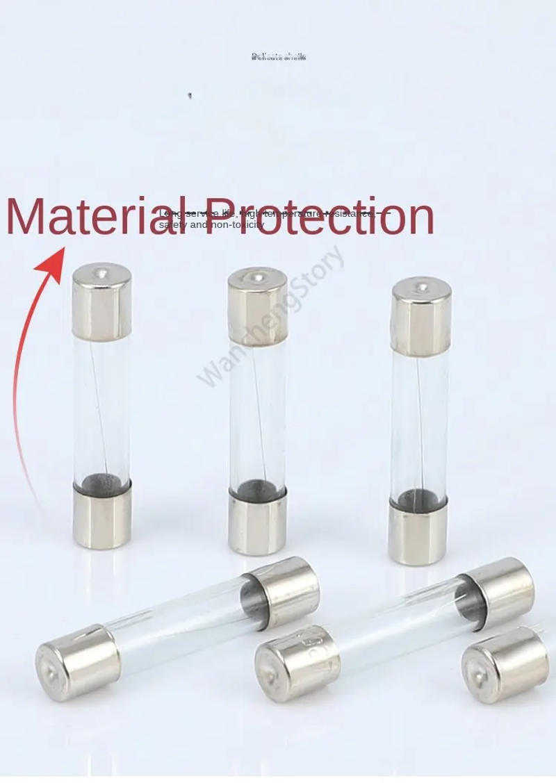 Description Picture 6 of item10/100Pcs 5*20mm Glass Fuse Fast Fuse 250V 0.1A 0.2A 0.5A 1A 2A 3A 3.15A 4A 5A 6A 6.3A 7A 8A 10A 12A 15A 20A 25A 30A Quick Blow