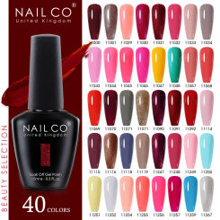 NAILCO 15ml Dark Brown Red Color Series Gel Nail Polish Nude Gel Varnish UV Gellak Design Lacquer TopBase Coat Nail Art Manicure