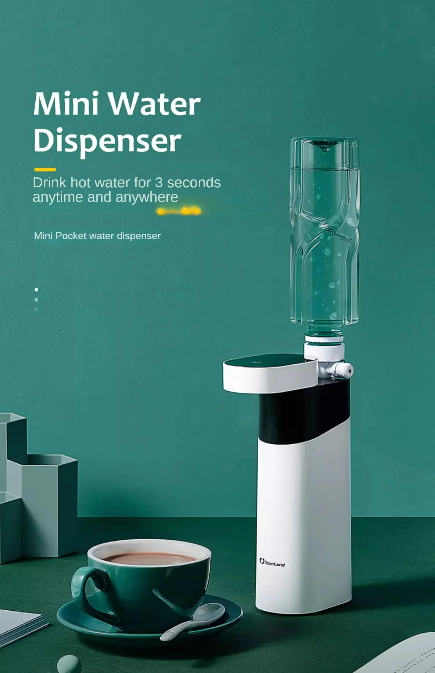 Description Picture 3 of itemInstant Heating 220V Water Dispenser Small Water Fountain Portable Travel Business Trip Water Boiler Heating Electric Kettle