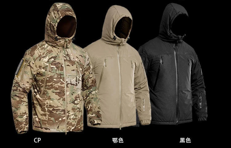 Description Picture 3 of itemMens Winter Tactical Jacket Army Field Camouflage Military Parka Coat Work Cotton Clothes Outdoor Warm Waterproof Hiking Jacket