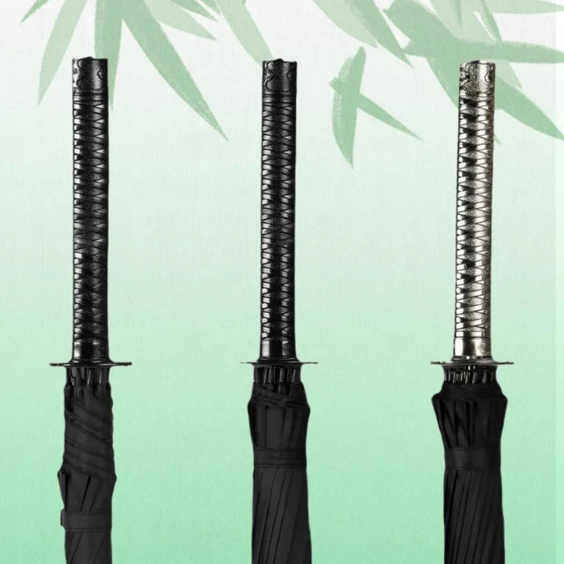 Description Picture 3 of itemExquisite Katana Umbrellas Real Size Japanese Katana Samurai Long Parasol Anime Cosplay Prop Life Supplies Home Accessories