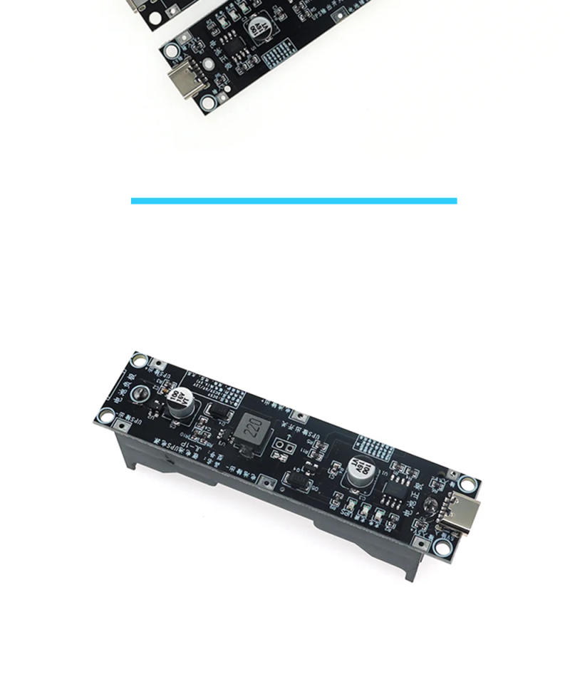 Description Picture 6 of item5V 9V 12V 18650 Lithium Battery Boost Step Up Module UPS Uninterruptible Power Supply Module Charge Discharge the Same Time 1A