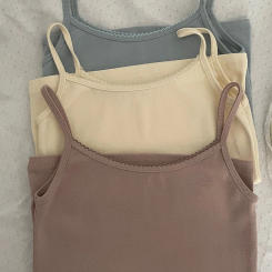 Lace Trim Solid Slim Tank Top Women Summer New U Collar Sleeveless Cotton Basic Camis Simple Casual Sweet Chic Crop Tops Vest