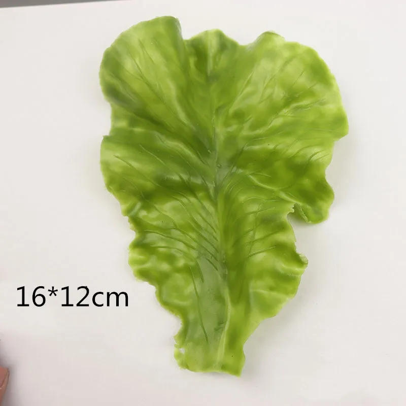 Description Picture 3 of itemArtificial Vegetables Lettuce Fake Kitchen Accessories, Soft PU Leaf Model, Simulation Food Decoration, 1Pc