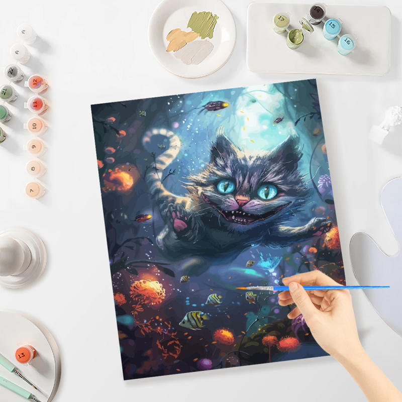 Description Picture 3 of itemPhotoCustom Frameless Painting By Numbers For Adults Cat Picture By Numbers Animals Acrylic Paint On Canvas Home Decors Art