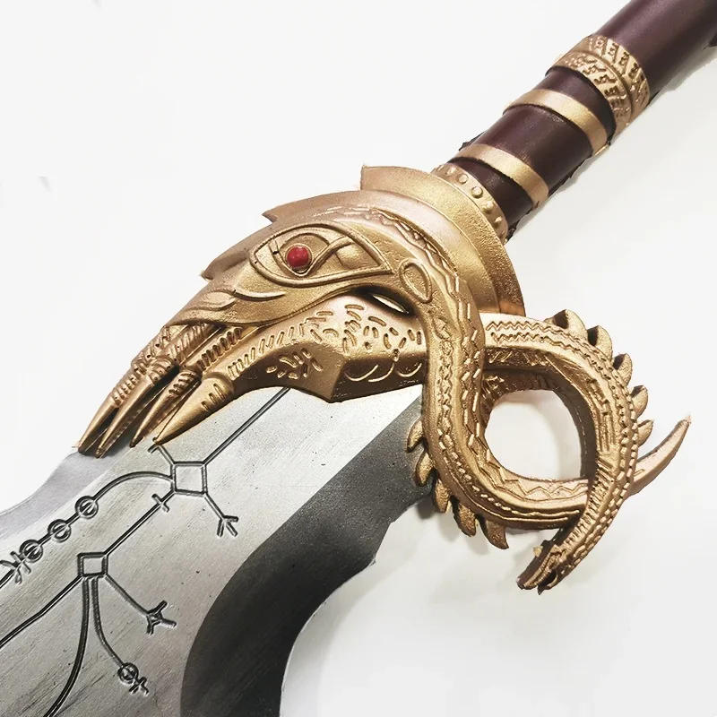 Description Picture 5 of item45cm Kratos Katana God of War 4 Sword Cosplay Prop PU Athena Blade Chaos Sword Real Size Japanese Katana Samurai Sword Toy Gift