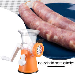 Stainless Steel Manual Chopper Meat Grinder Household Mincer Food Processor