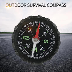 Portable Mini Precise Compass Practical Guider for Camping Hiking Navigation Survival Button Design Compass 45x45x11mm