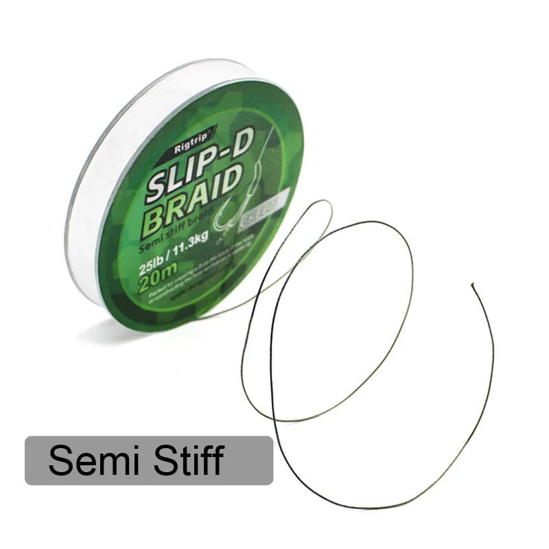 Description Picture 4 of item20m Carp Fishing Line Hook Link Slip-D Braid Hooklink Uncoated Braid Line for Hair Rig D Rig 25IB Carp Coarse Fishing Tackle