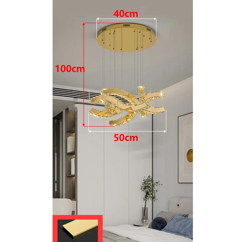 Description Picture 3 of itemhome decorationPendant lights, luxury crystal living room chandelier, dining room Pendant lamp, ceiling light, indoor lighting