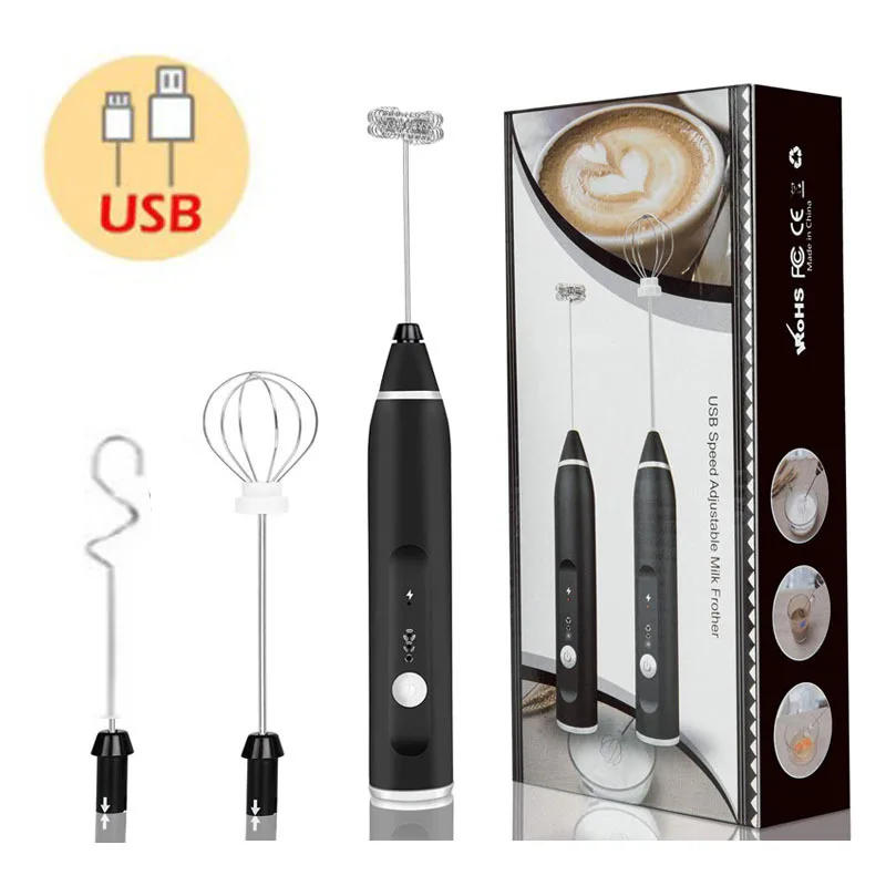 Description Picture 3 of itemWireless Milk Frothers Electric Handheld Blender With USB Electrical Mini Coffee Maker Whisk Mixer For Coffee Cappuccino Cream