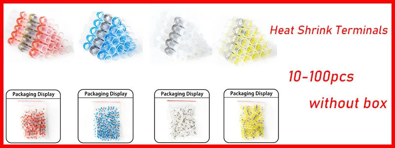Description Picture 2 of itemSolder Seal Heat Shrink Waterproof Butt Wire Connectors Terminals Electrical Copper with A Soldering Sleeve Bullet Connector