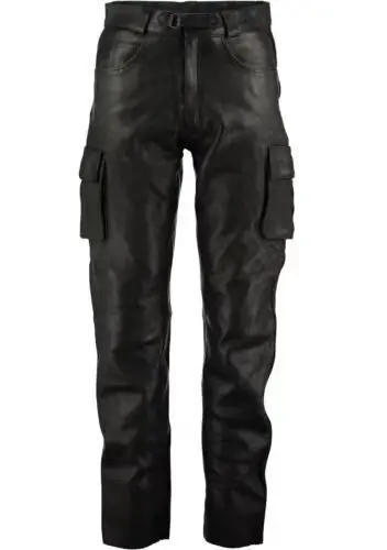 Description Picture 5 of itemFashion men's fashion rock punk style PU leather pants men's artificial leather slim motorcycle pants zipper casual pants