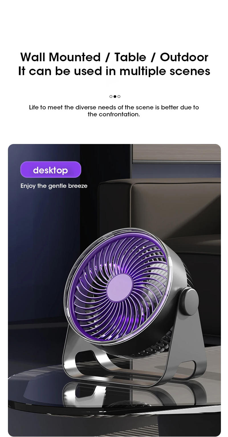 Description Picture 5 of itemMultifunctional Electric Fan Circulator 5-speed Adjustable Portable Home Quiet Ventilator Desktop Wall Ceiling Fan Air Cool Fan