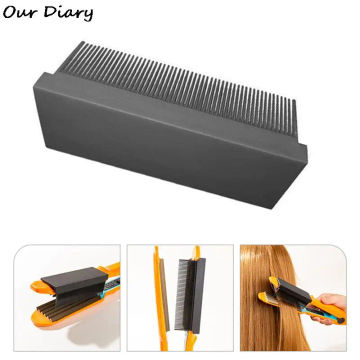 Women Straightening Comb Attachment Fit Hair Straightening Flat Iron Convenient Travel and Home Hair Styling Tool Washable