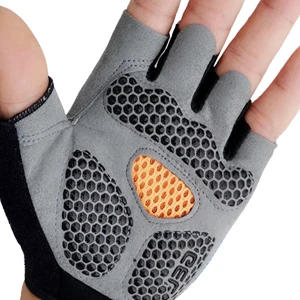 Description Picture 3 of itemMen Women Gym Gloves Weightlifting Fitness Training Non Slip Palm Protector Breathable Fingerless Bike Bicycle Cycling Gloves