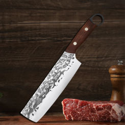 Forged Cleaver Kitchen Chef Knife Slicing Butcher Knife Meat Fish Cutting Cutter Japanese Nakiri Sushi Knife Cooking Tools