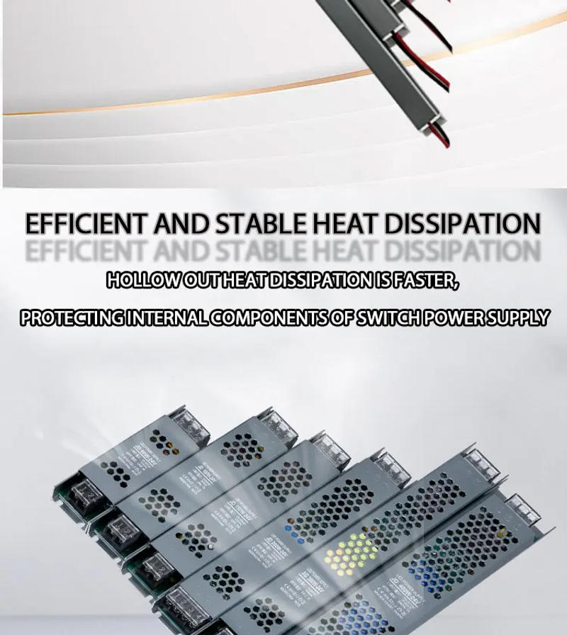 Description Picture 3 of itemLED Driver 18W 24W 36W 48W 60W 72W 80W 110W 170-260V AC/DC 12V 24V Ultrathin Switching Power Supply Lighting Adapter Light Strip