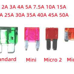 Fuses Standard Mini Micro 2 Car Fuse 2A 3A 5A 7.5A 10A 15A 20A 25A 30A 35A 40A Amp Clip Fuse Set for Car Truck Mini Small Medium